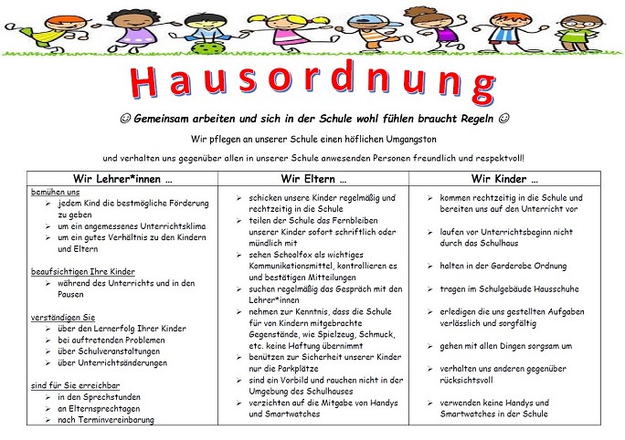Hausordnung 2025 Foto